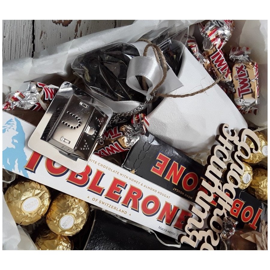 Подарунковий набір для двох чай + кава №308 Подарунки WOW BOX - 2