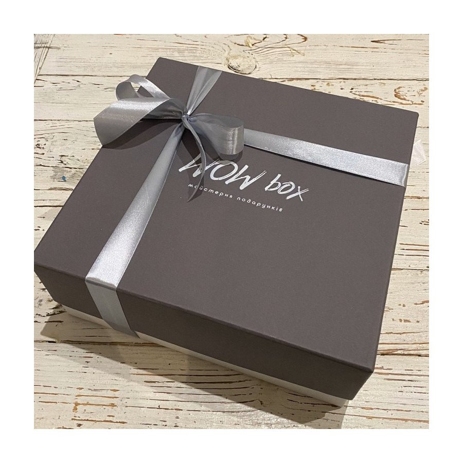 Подарунковий набір з вином, горіхами і шоколадом №303 Подарунки WOW BOX - 2