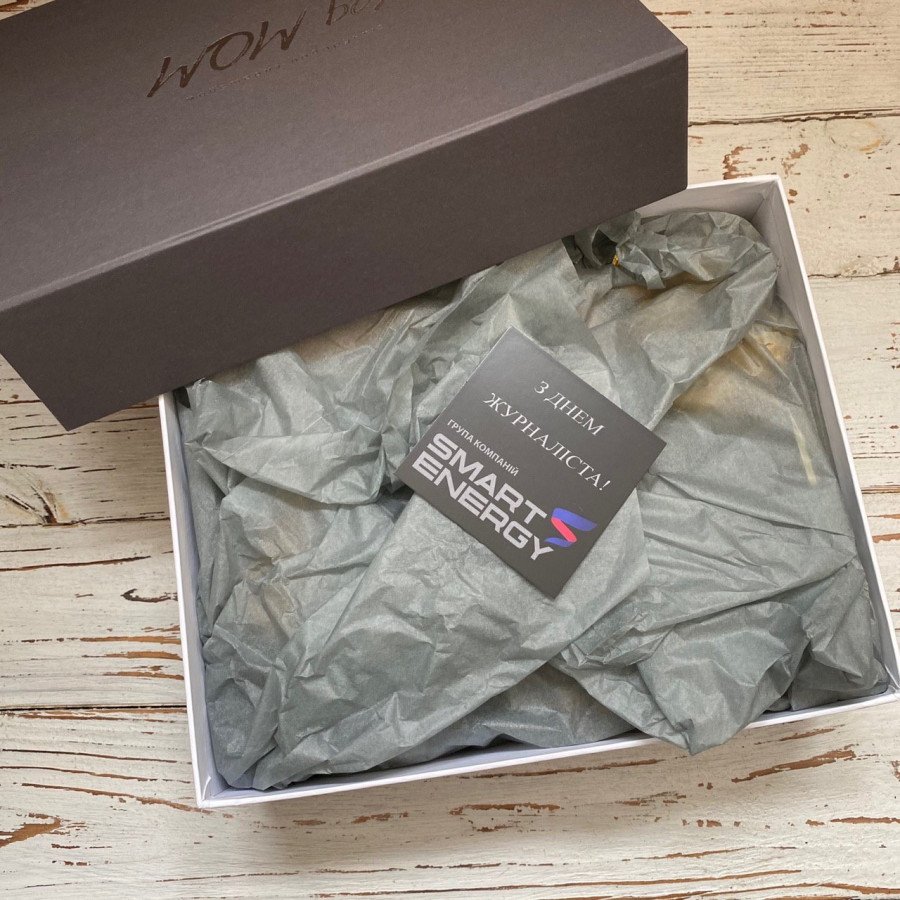 Корпоративний подарунковий набір з кавою брендований