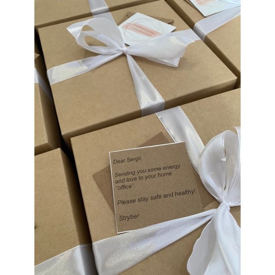 Подарунковий набір з кавою, чаєм та солодощами №503