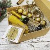 Подарунковий бокс новорічний з шампанським