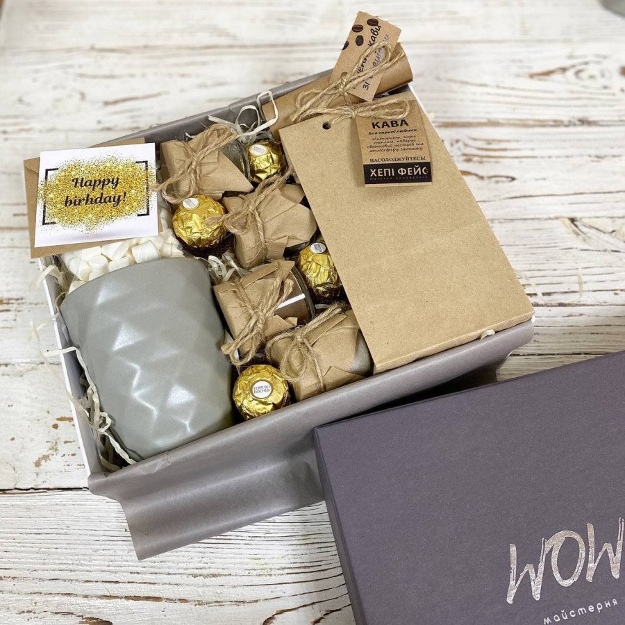 подарунковий бокс з кавою та спеціями