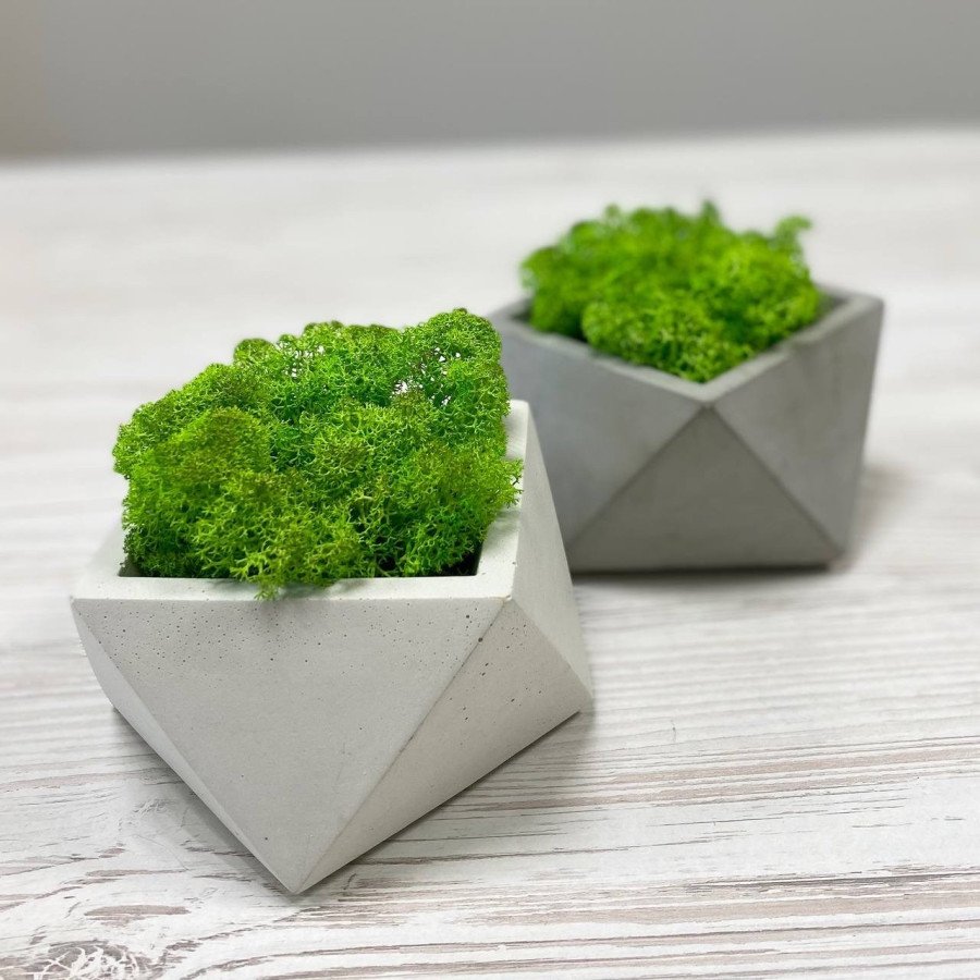 Бетонне декоративне кашпо №1