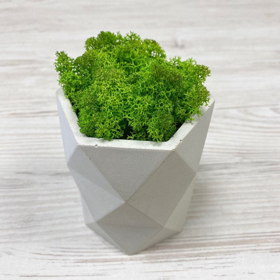 Кашпо з бетону декоративне №2