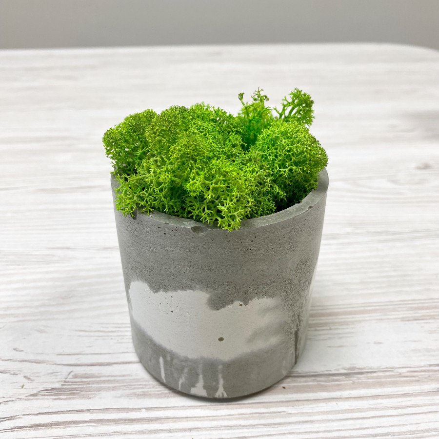 кашпо з бетону мармурове