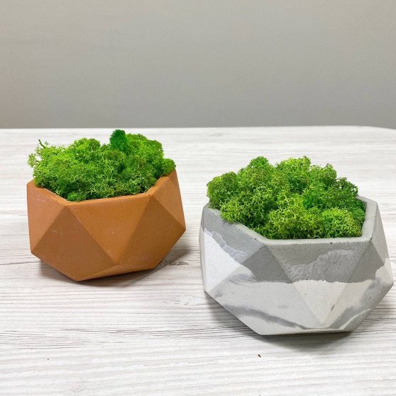 Бетонне кашпо декоративне №7