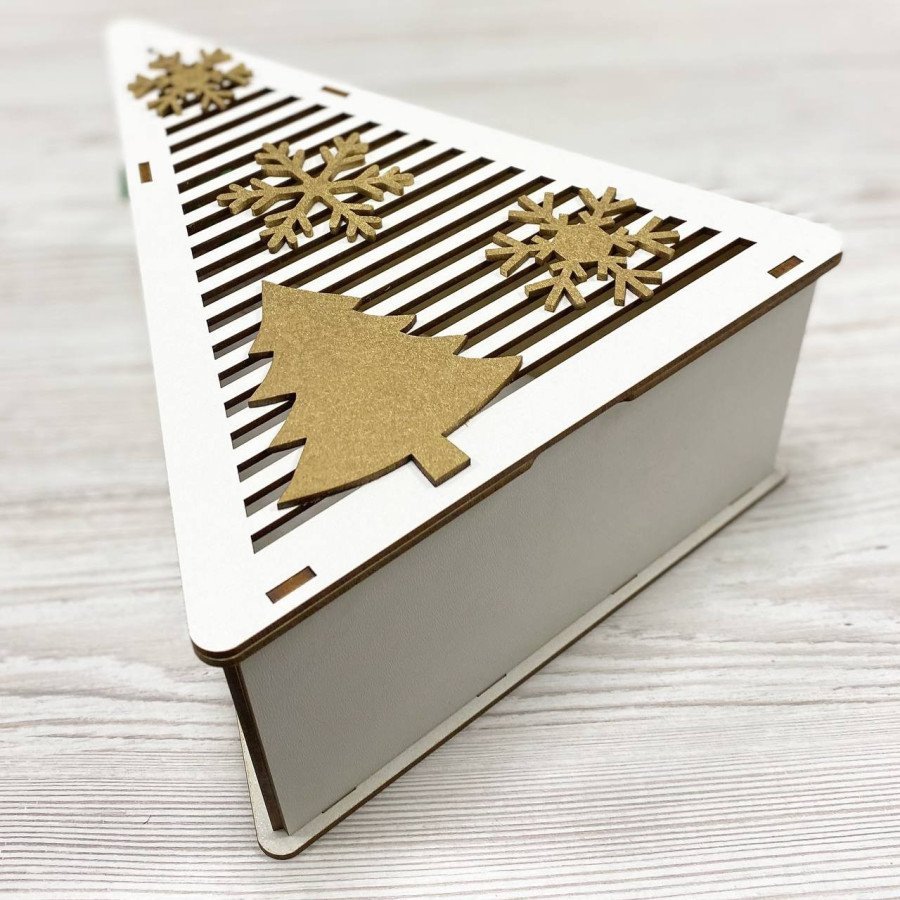 новорічна подарункова коробка