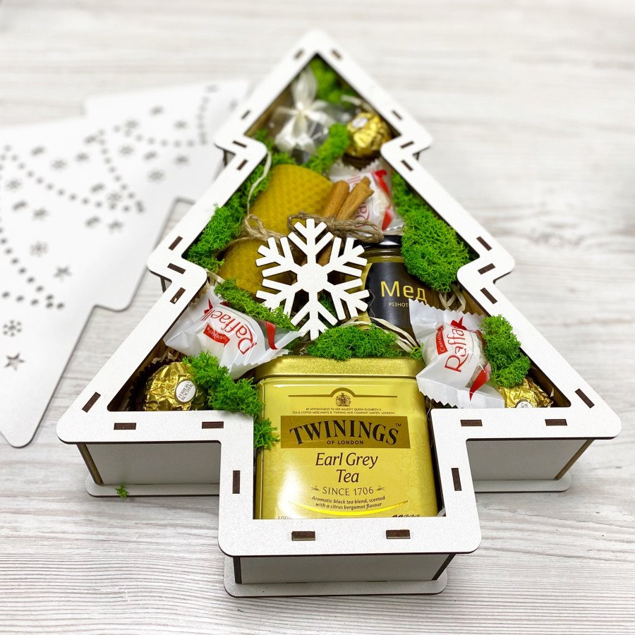 Новорічний бокс у вигляді ялинки №24940