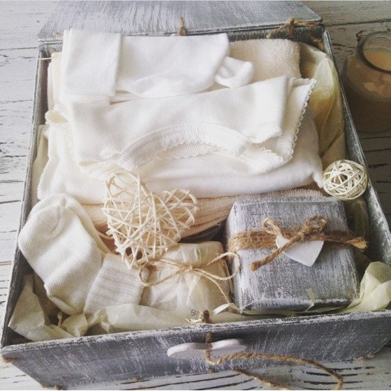 Набір-подарунок на народження дитини складений