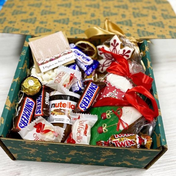 Різдвяний бокс з медовими пряниками №26910