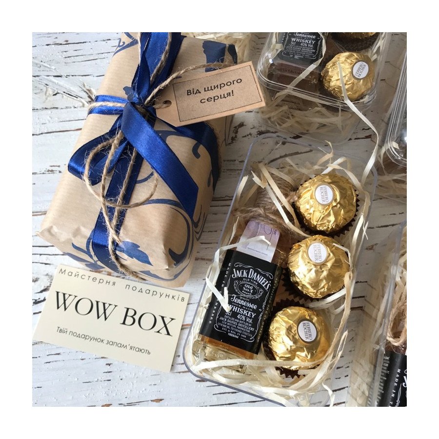 Подарунок з міні пляшечками чоловіку N4