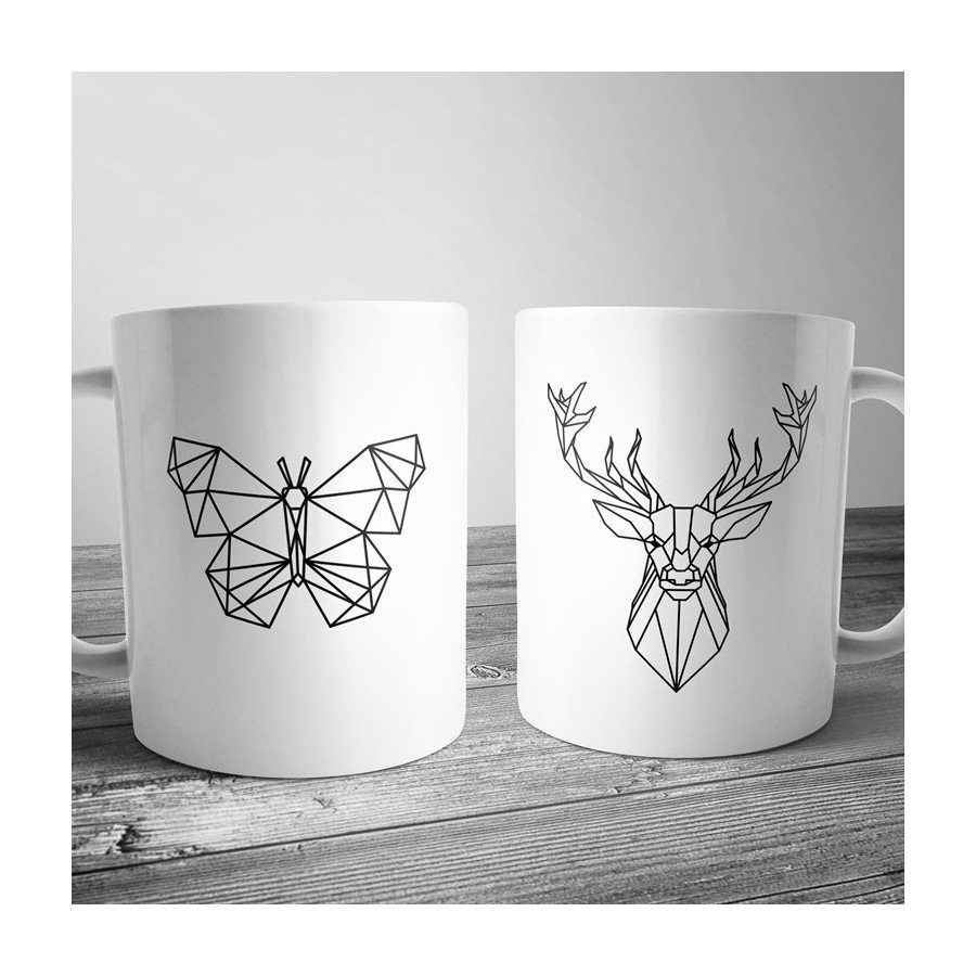 Чашка з геометричним малюнком