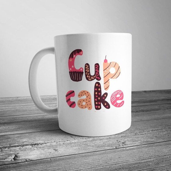 Чашка з принтом "Cup Cake"
