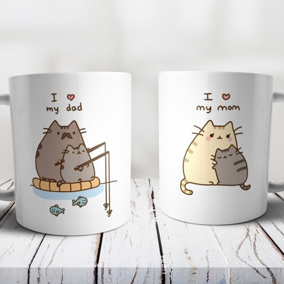 Чашки з принтом для батьків