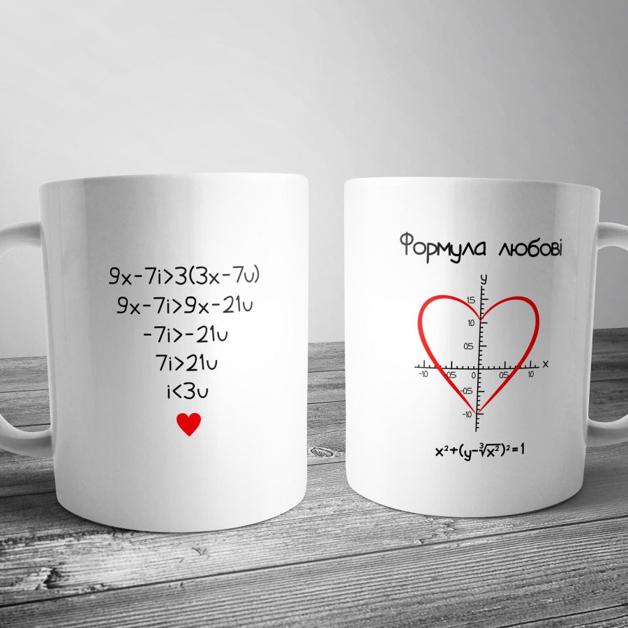Чашка "Формула любові"