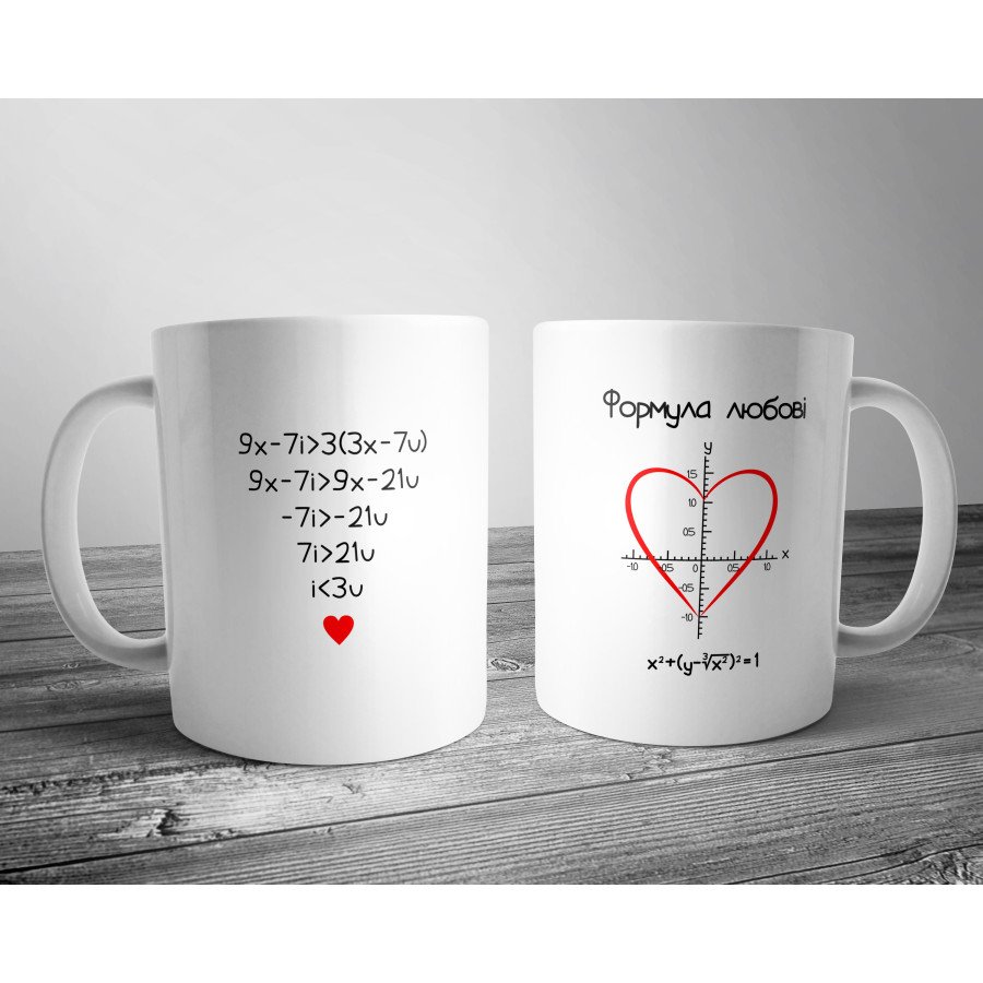 Чашка "Формула любові" вид 2