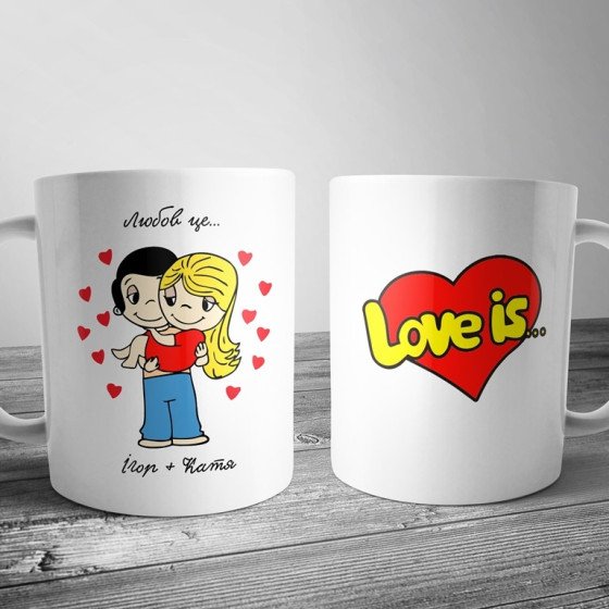 Чашка Love is