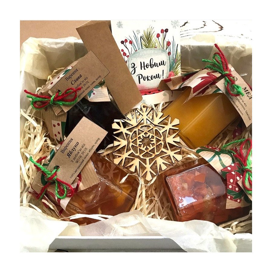 Варення і мед в подарунковій коробці Подарунки на Новий Рік - 2