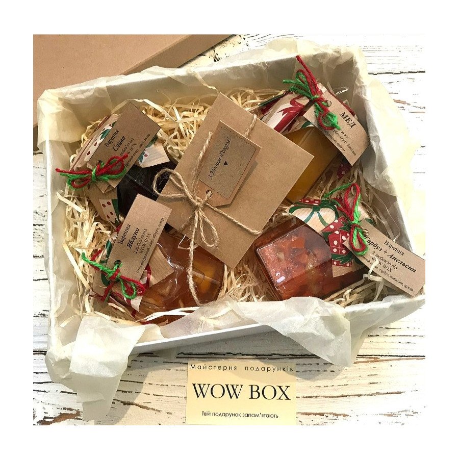 Варення і мед в подарунковій коробці Подарунки на Новий Рік - 3