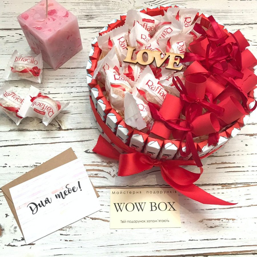 Торт з Кіндерів, Раффаелло і з записочками