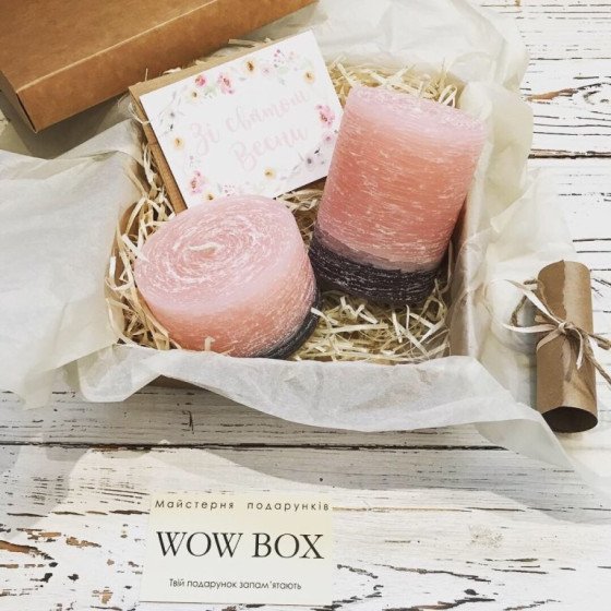 Набір декоративних свічок в подарунок 2 шт