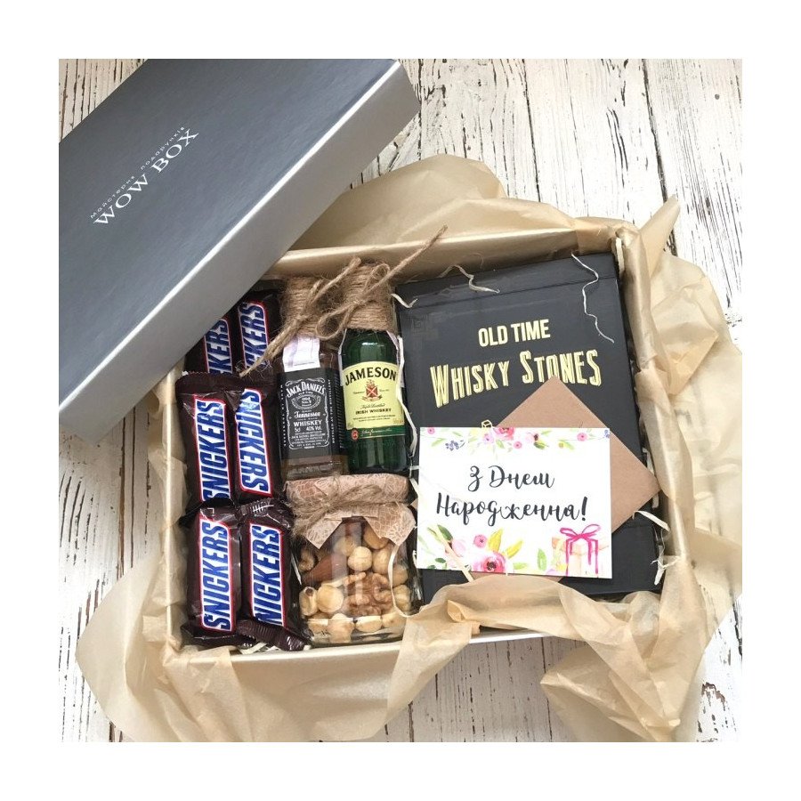 Камені для віскі в подарунковому наборі з міні пляшечками №261