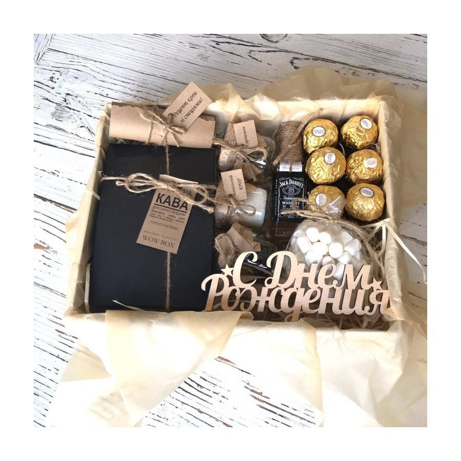 Кава з віскі в подарунковому боксі №267