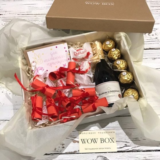 Ніжний подарунок дівчині в двох варіантах, бокс №266 Жіночі подарункові набори - 2