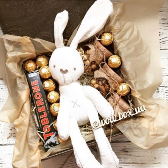 Подарунковий набір "плюшевий зайчик" №291